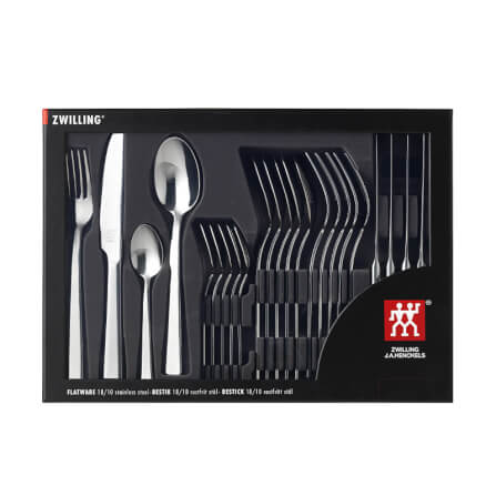 ชุดช้อนส้อมสแตนเลสสตีล ZWILLING รุ่น KING 24 ชิ้น ทนทาน สีเงิน N07041224_2